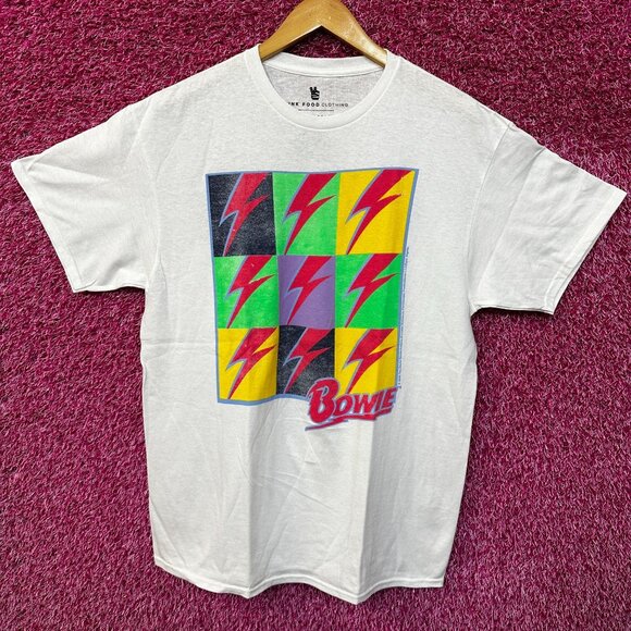 David Bowie Logo Starman Rock Tshirt size Medium - Picture 1 of 4